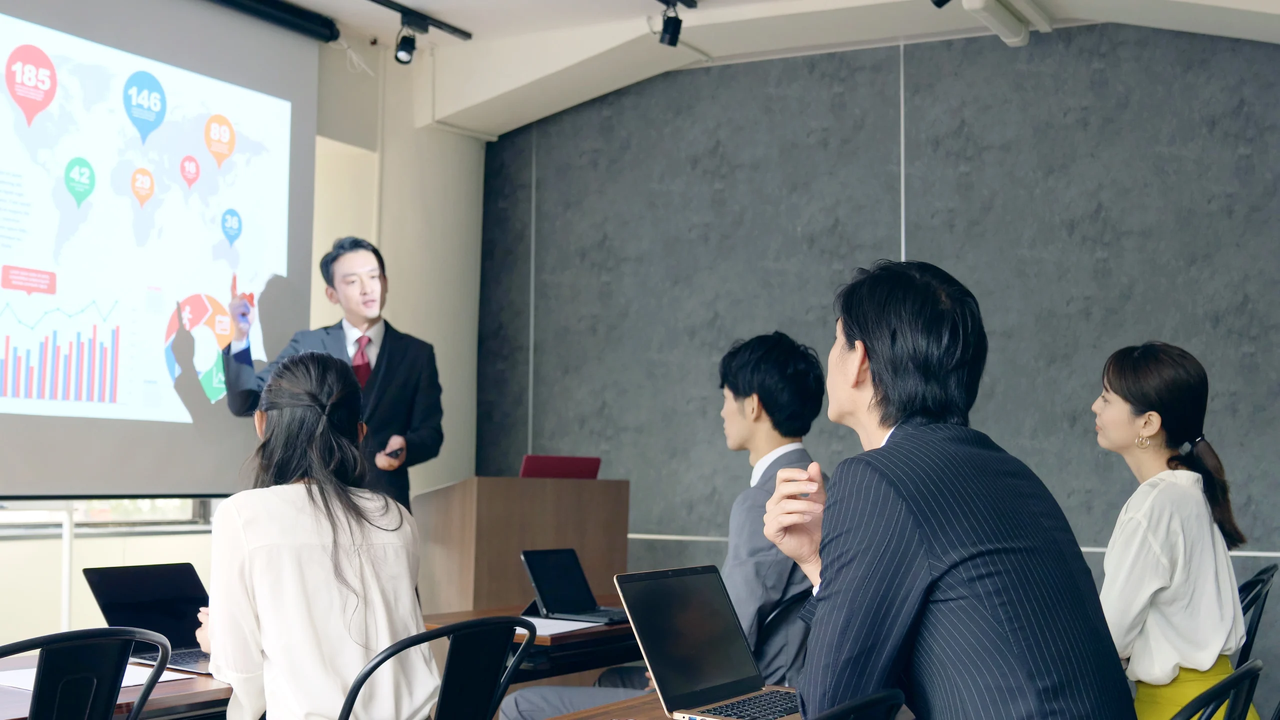 理解度チェックや自社教材の一括管理などもできる